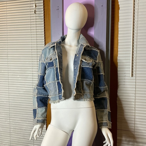 Denim Patchwork Jacket - Picture 5 of 8